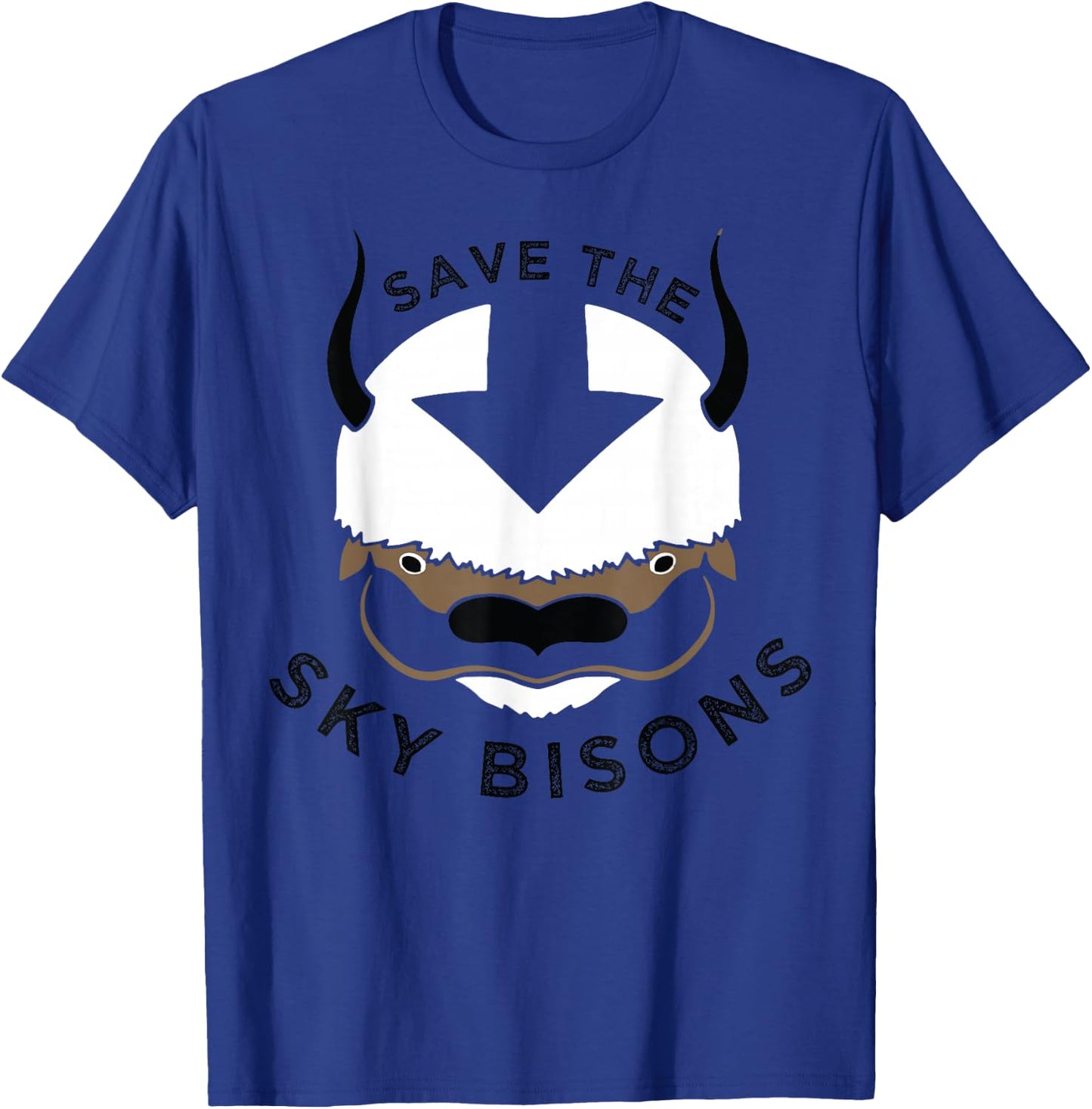 Save The Sky Bisons with Bison Head T-Shirt - T-Shirt | Royal
