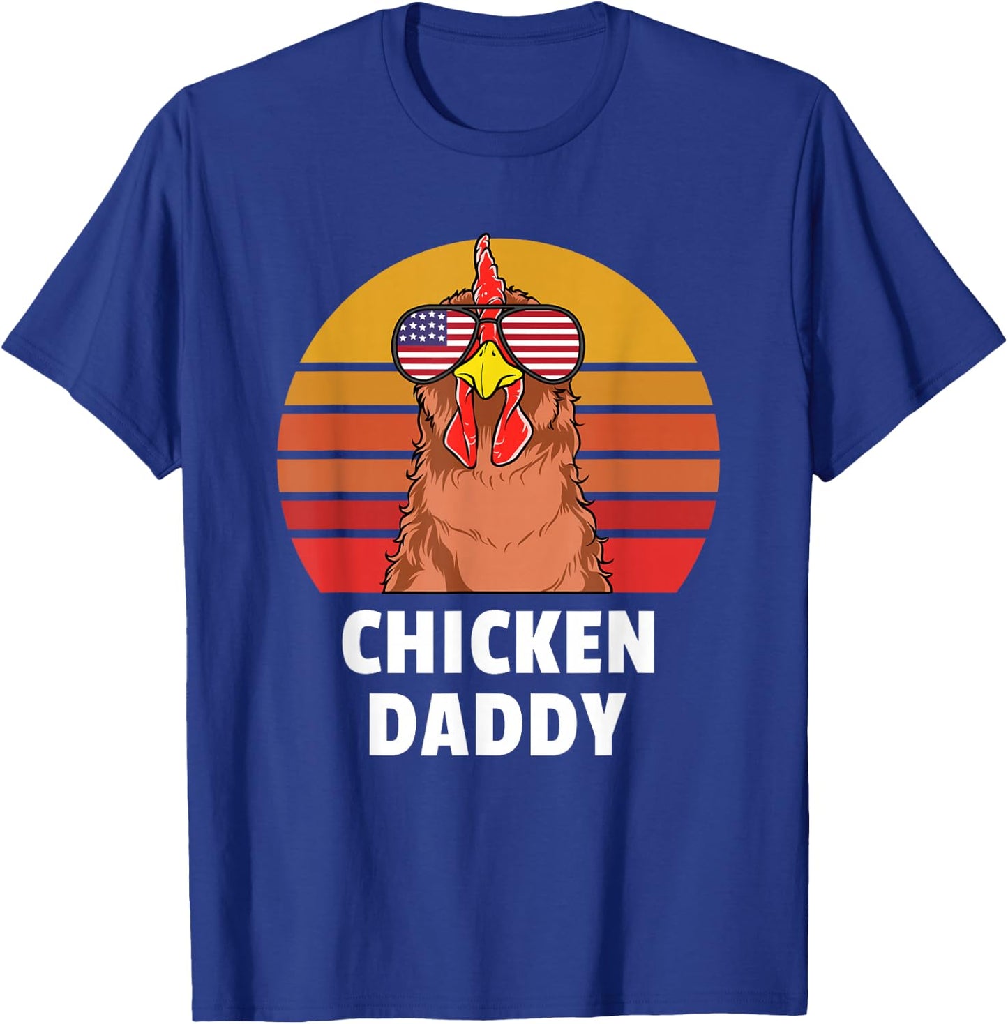 Chicken Daddy Farmer Chicken Lover T-Shirt - T-Shirt | Royal