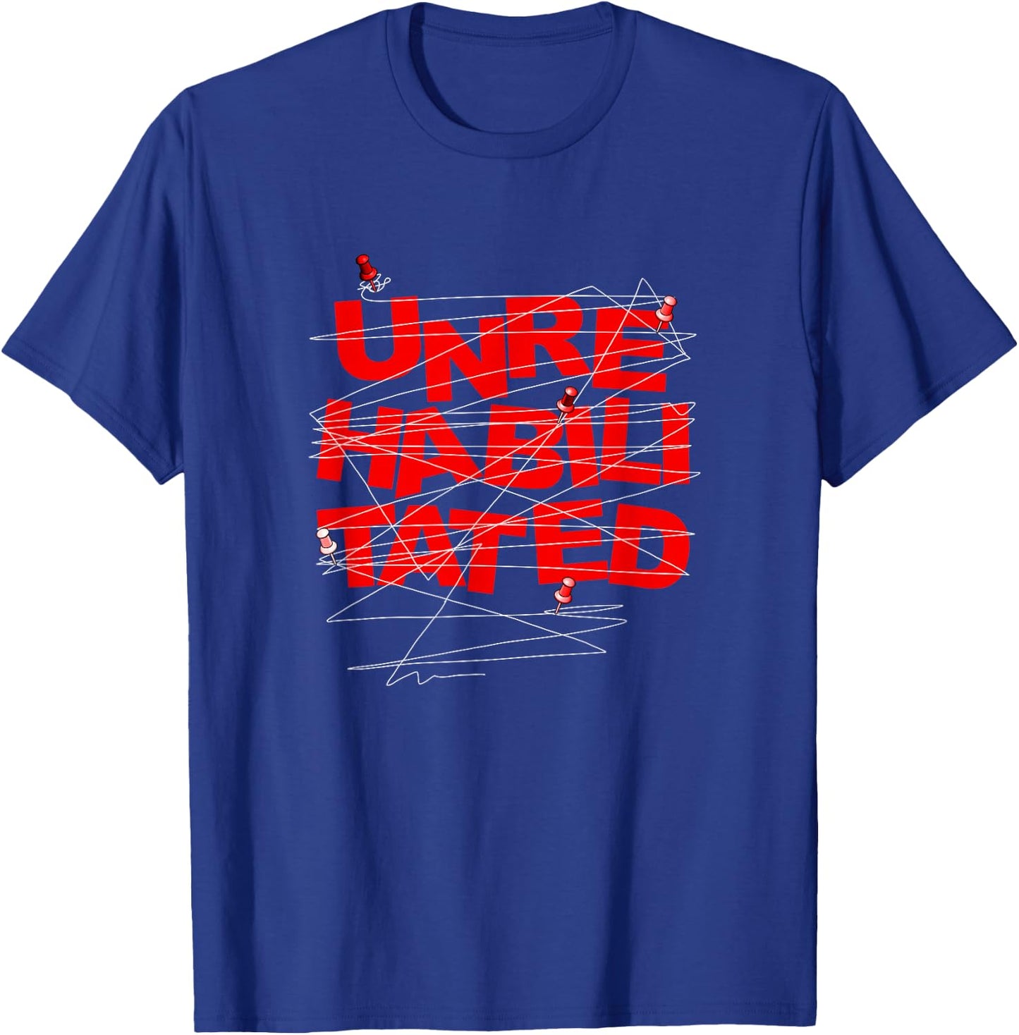 Red Color Unrehabilitated Red Graphic T-Shirt - T-Shirt | Royal