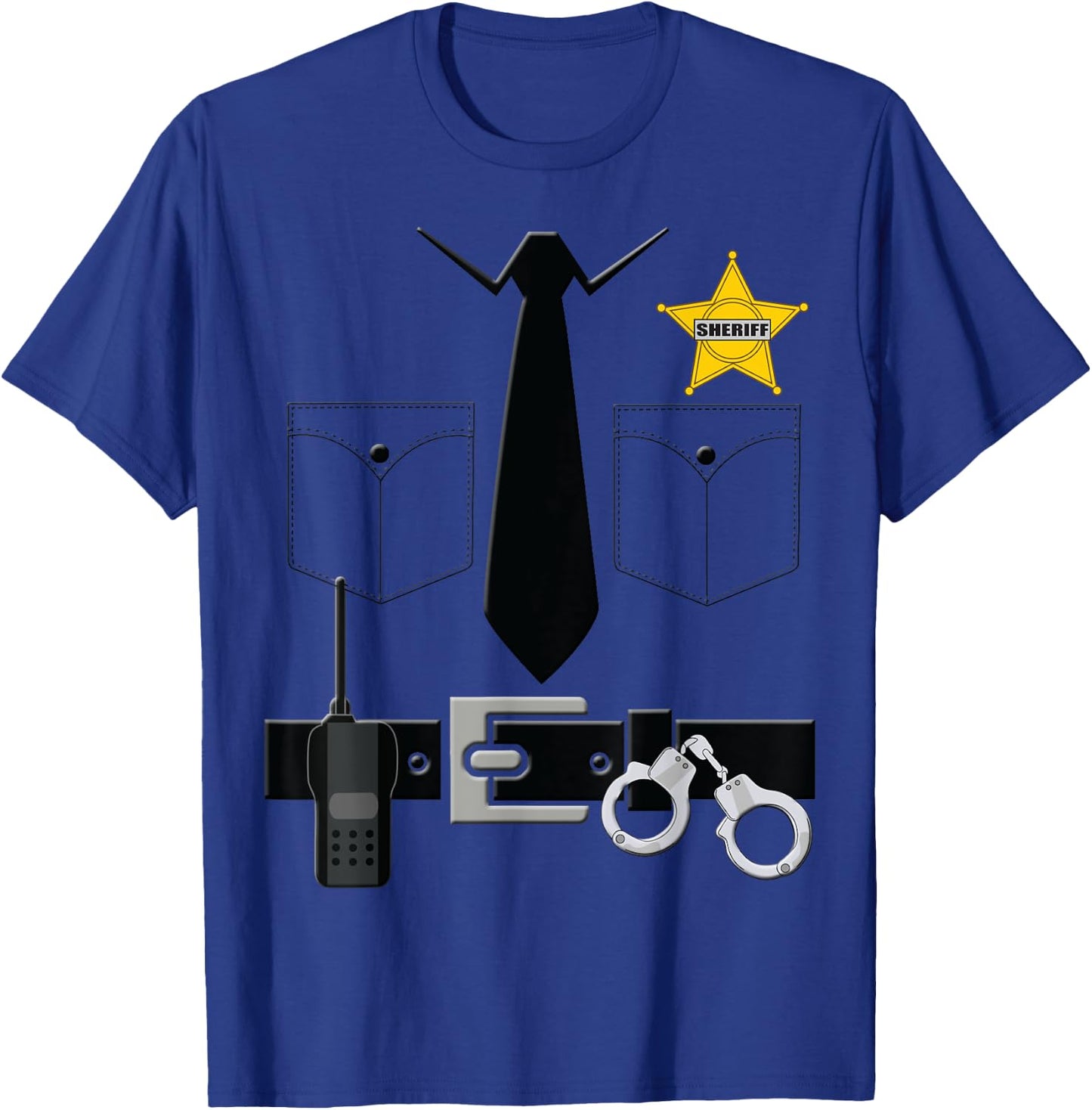 Sheriff Halloween Costume T-Shirt - T-Shirt | Royal