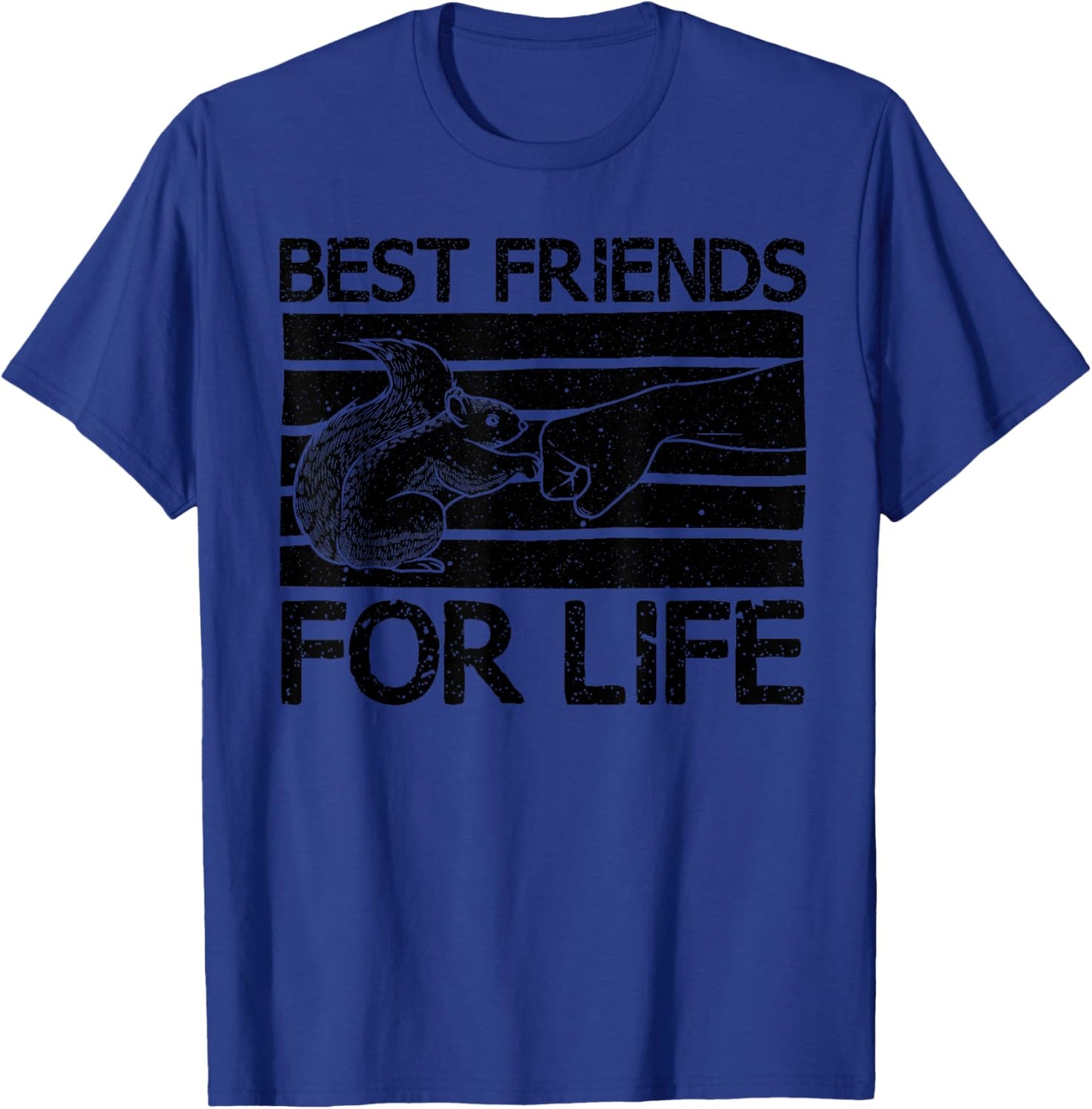 Funny Best Friends For Life Squirrel Gift Cool Fist Bump T-Shirt - T-Shirt | Royal