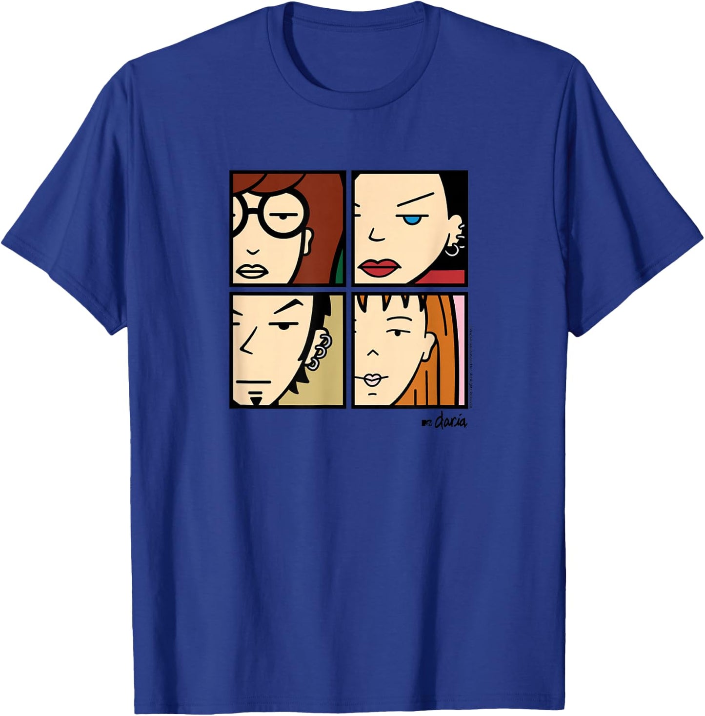 Daria - Character Grid T-Shirt - T-Shirt | Royal