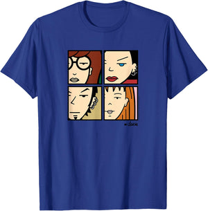 Daria - Character Grid T-Shirt - T-Shirt | Royal