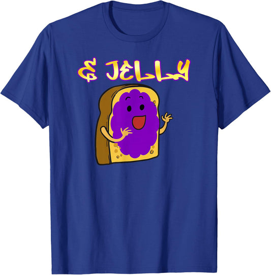 Peanut Butter and Jelly Kawaii Matching PB Grape Jelly T-Shirt - T-Shirt | Royal