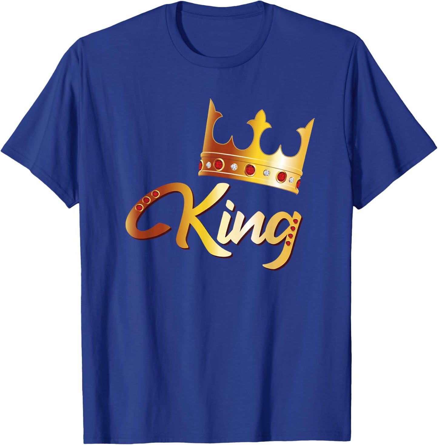 King Shirt Men Couples Matching Royal King T-Shirt - T-Shirt | Royal