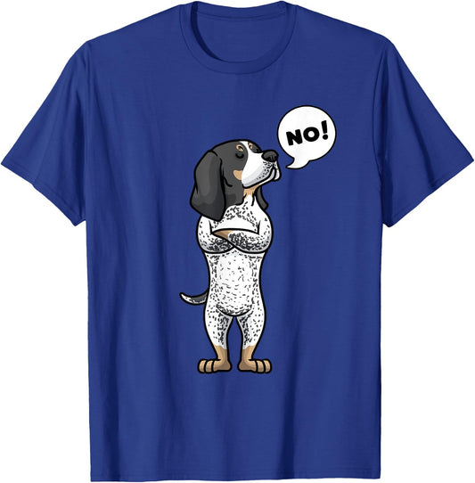 Stubborn Bluetick Coonhound Dog T-Shirt - T-Shirt | Royal
