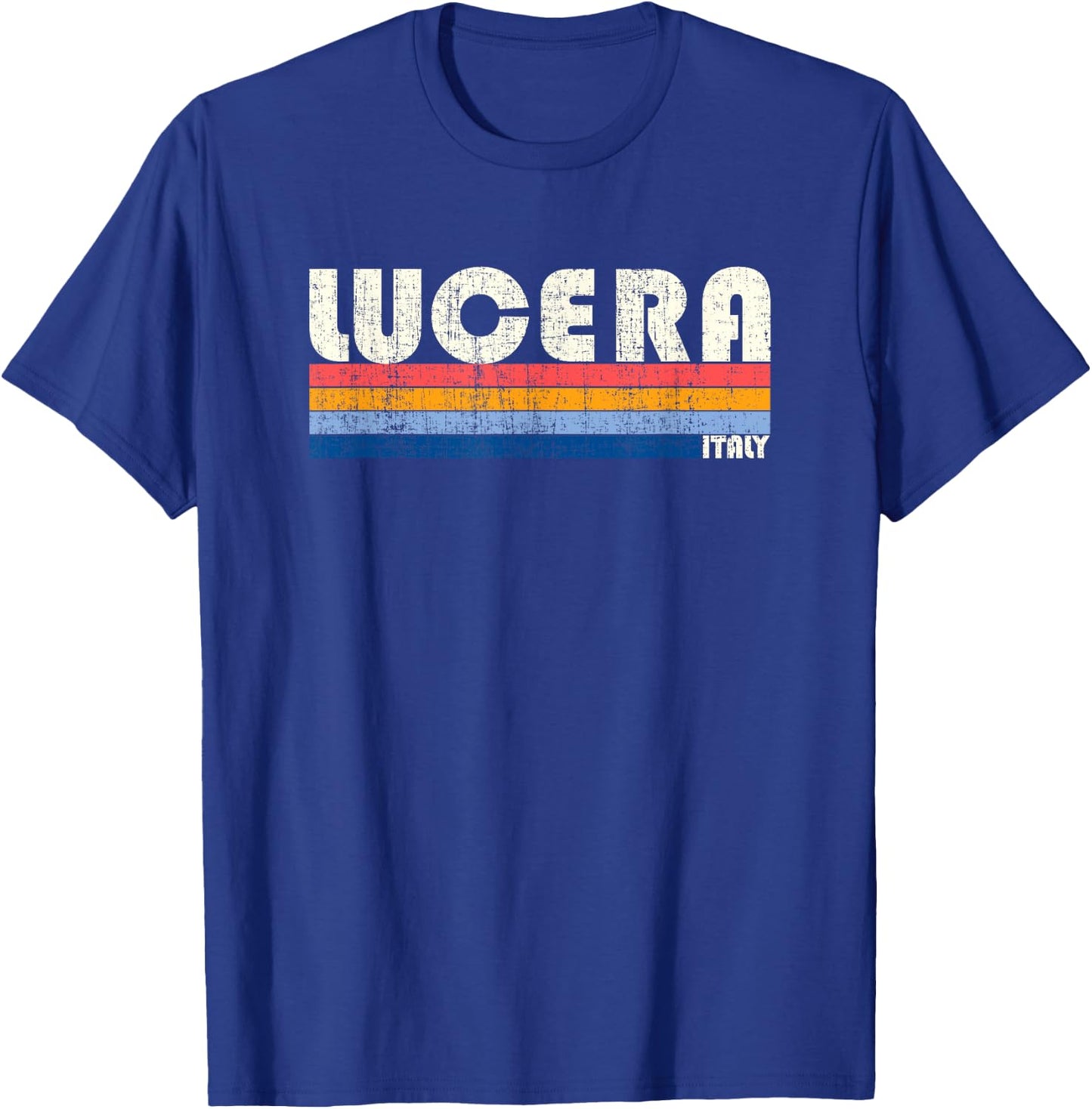 Retro Vintage 70s 80s Style Lucera, Italy T-Shirt - T-Shirt | Royal