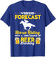 Funny Horse and Beer Lover Graphic and Men Horse T-Shirt - T-Shirt | Royal