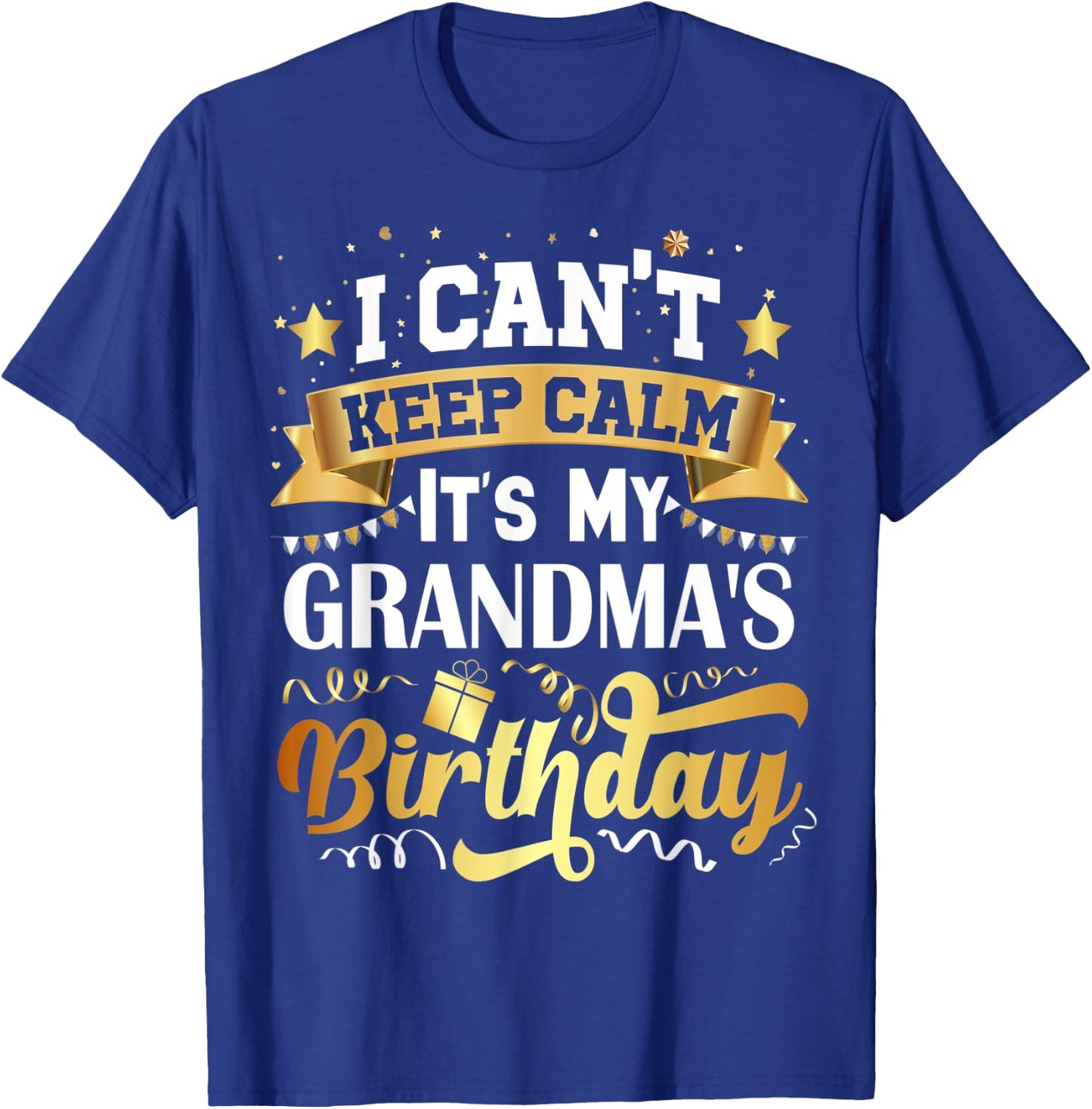 Grandma Birthday Party Gift Family Bday T-Shirt - T-Shirt | Royal