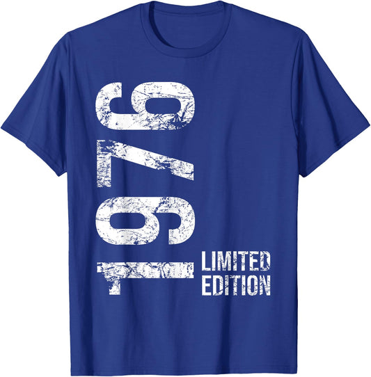 49th Birthday 49 Years Old Man Woman Vintage 1976 T-Shirt - T-Shirt | Royal