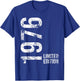 49th Birthday 49 Years Old Man Woman Vintage 1976 T-Shirt - T-Shirt | Royal