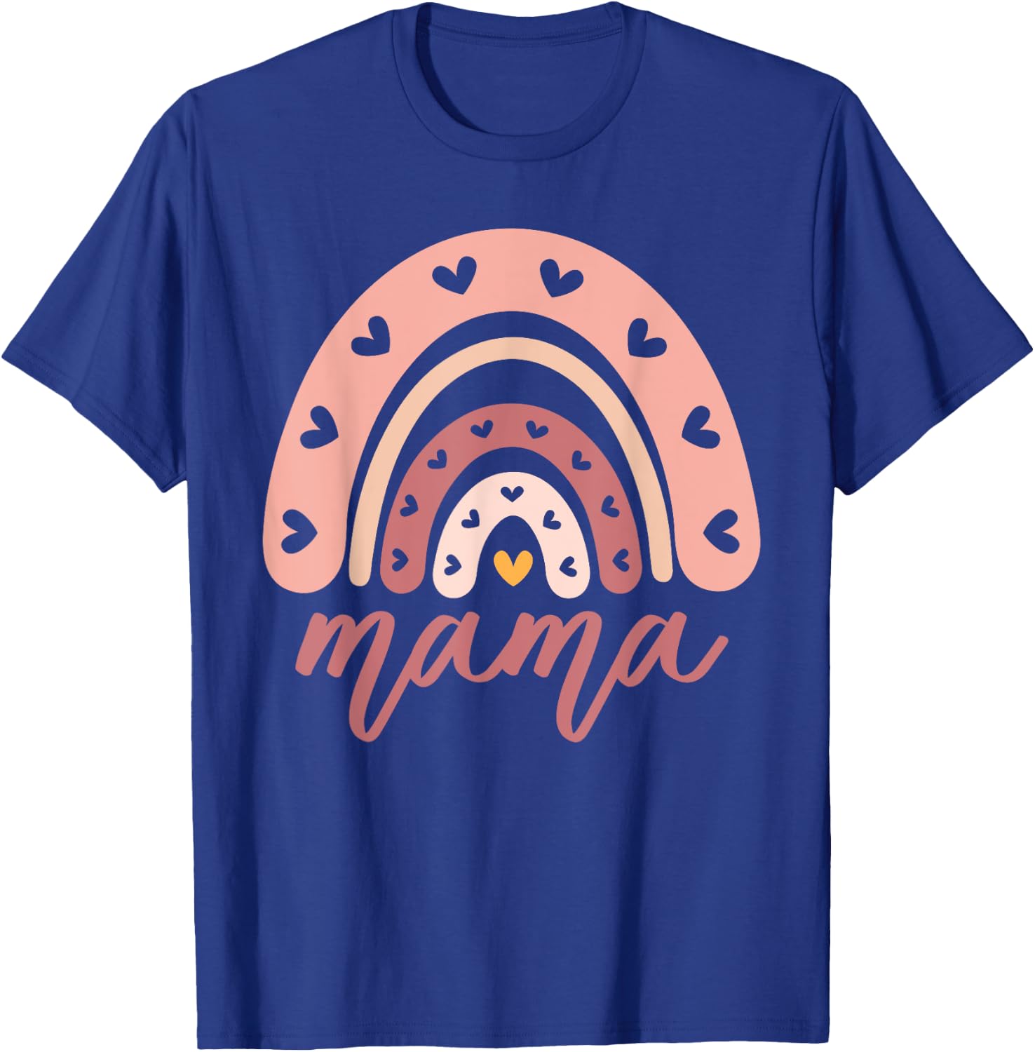 Mama Birthday Rainbow Family Mom T-Shirt - T-Shirt | Royal