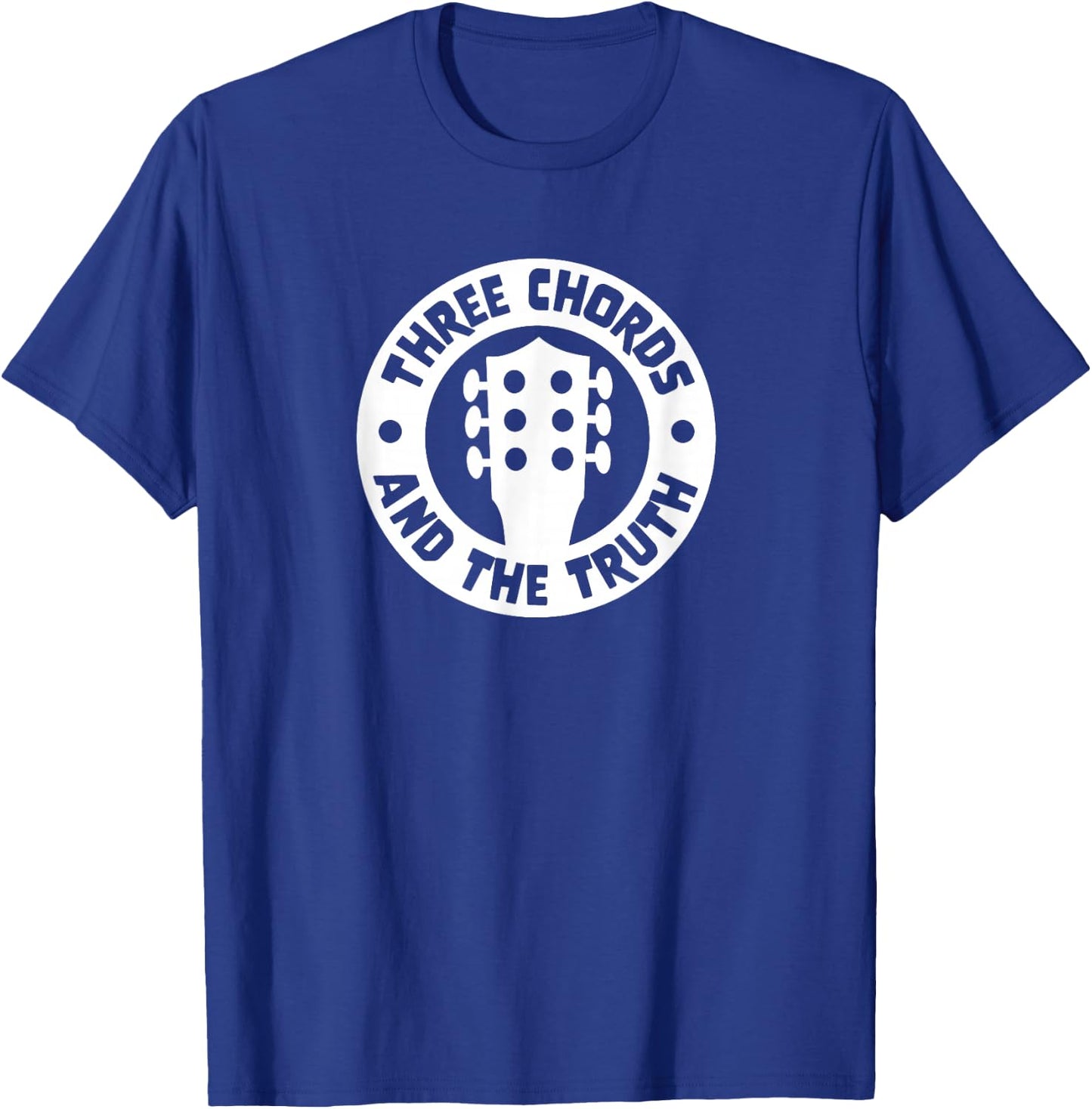 Three Chords & The Truth Country Folk Music Acoustic Guitar T-Shirt - T-Shirt | Royal