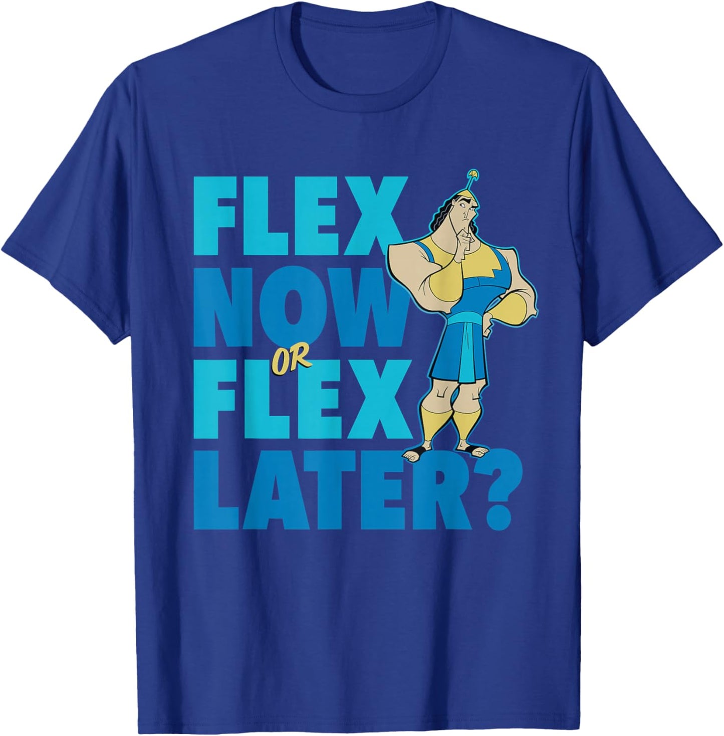 Disney The Emperor's New Groove Kronk Flex Workout T-Shirt - T-Shirt | Royal