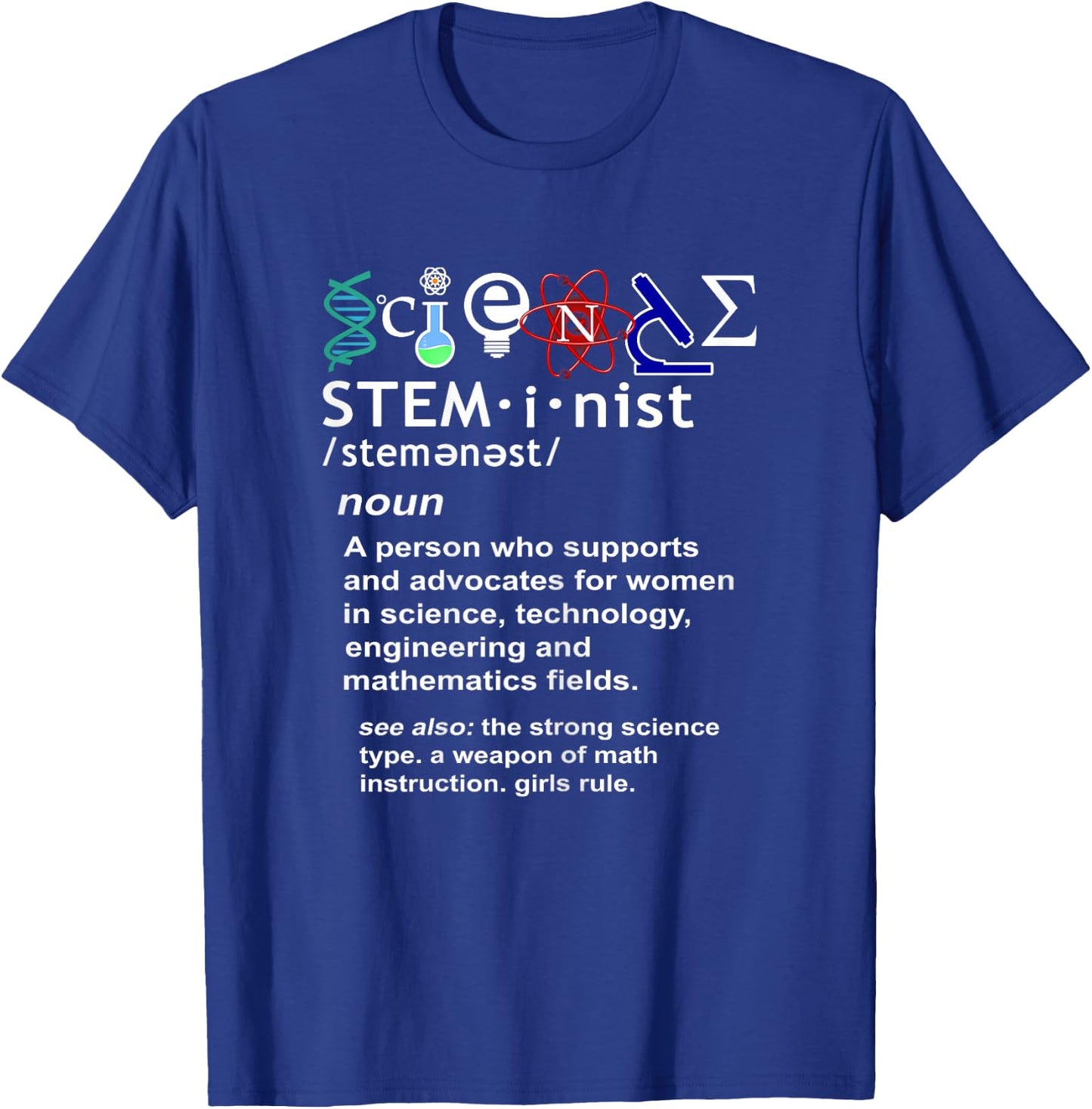 Steminist Free Science March Rally T-Shirt - T-Shirt | Royal