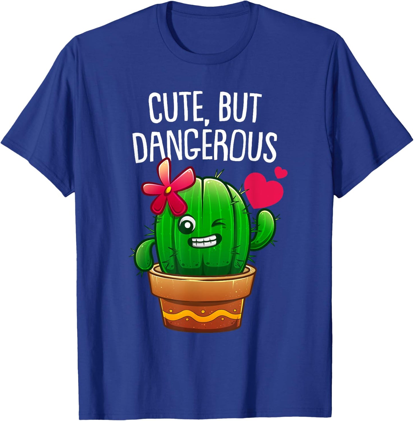 Cute Cactus Gift Girls Plant Lovers Funny Cacti T-Shirt - T-Shirt | Royal