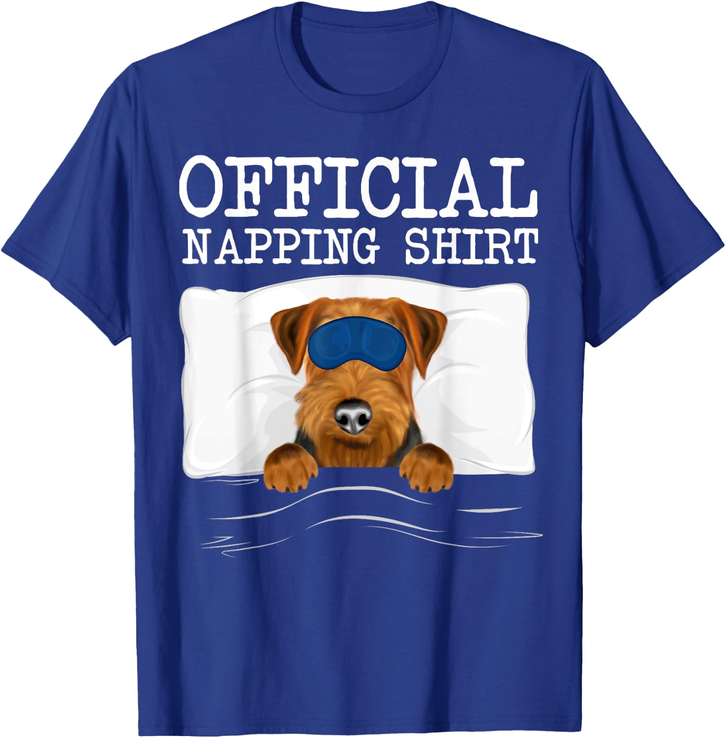 Sleeping Welsh Terrier Sleep Official Napping T-Shirt - T-Shirt | Royal