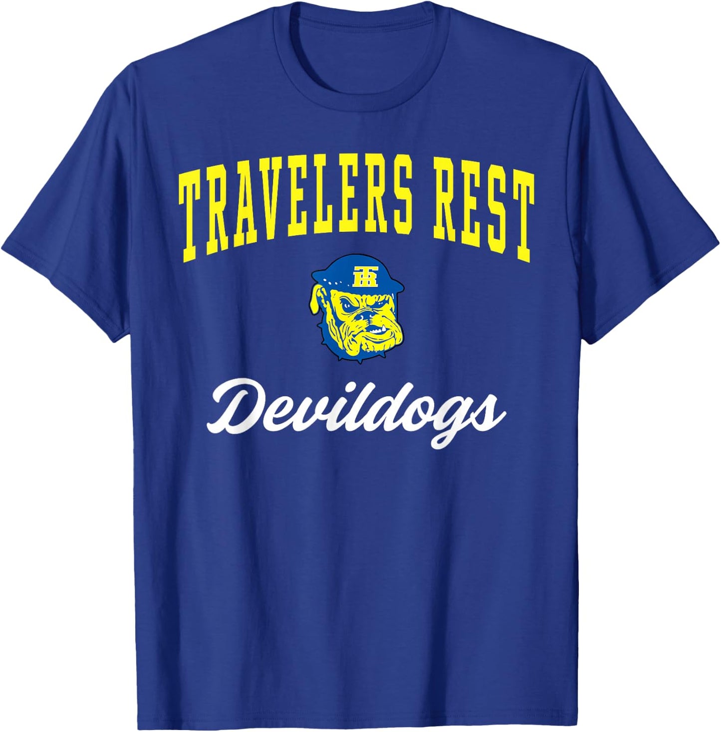 Travelers Rest High School Devildogs C3 T-Shirt - T-Shirt | Royal