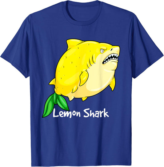 Lemon Shark Yellow Animal Pun Megalemon Shark Lover T-Shirt - T-Shirt | Royal