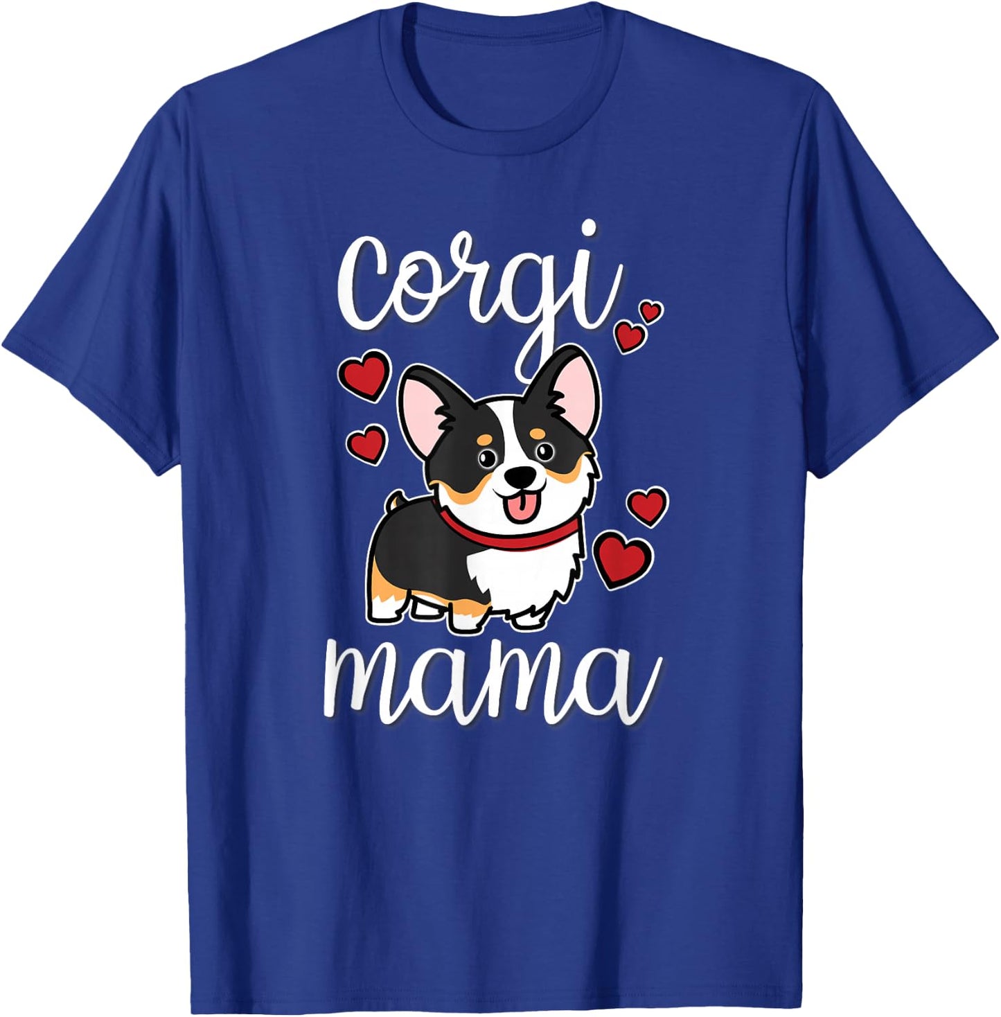 Funny Kawaii Mama Mom Black Tricolor Corgi Lover T-Shirt - T-Shirt | Royal