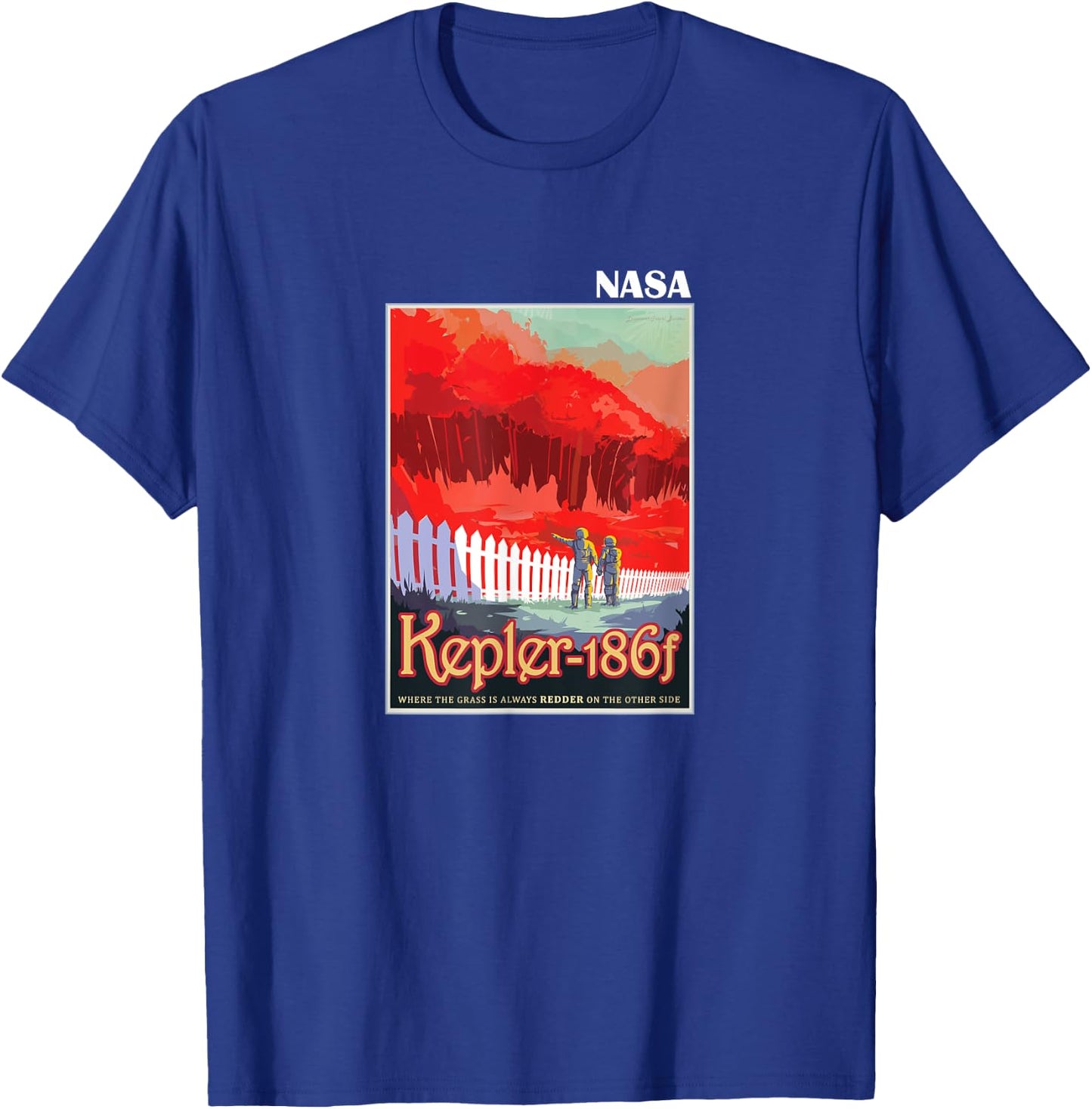 The Official Kepler 186f Space Tourism Poster NASA T-Shirt - T-Shirt | Royal