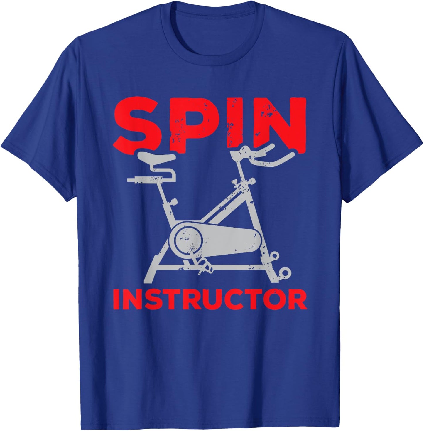 Cute Spin Class Cycling Spinning Instructor Bike Spinner Gym T-Shirt - T-Shirt | Royal