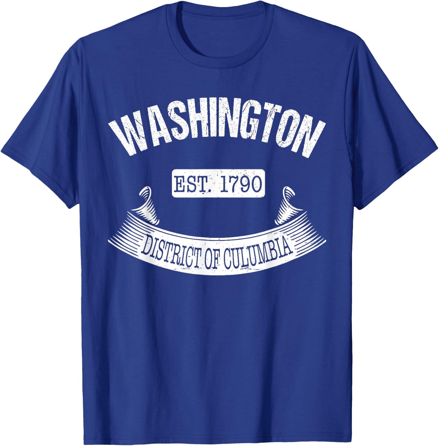 Washington DC Vintage Shirt Washington Vacation Souvenir T-Shirt - T-Shirt | Royal