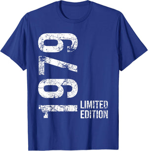 46th Birthday 46 Years Old Man Woman Vintage 1979 T-Shirt - T-Shirt | Royal