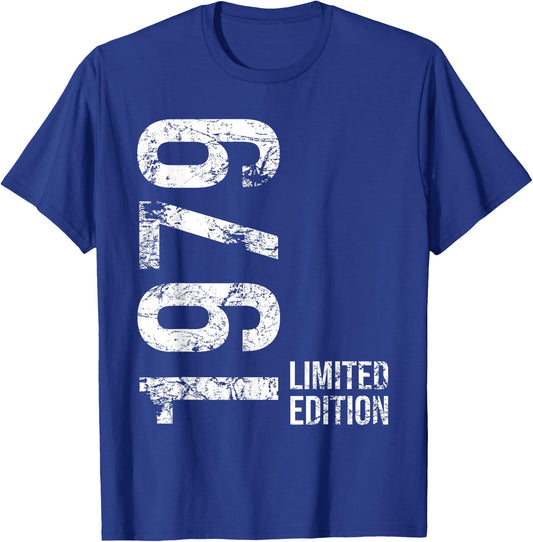 46th Birthday 46 Years Old Man Woman Vintage 1979 T-Shirt - T-Shirt | Royal