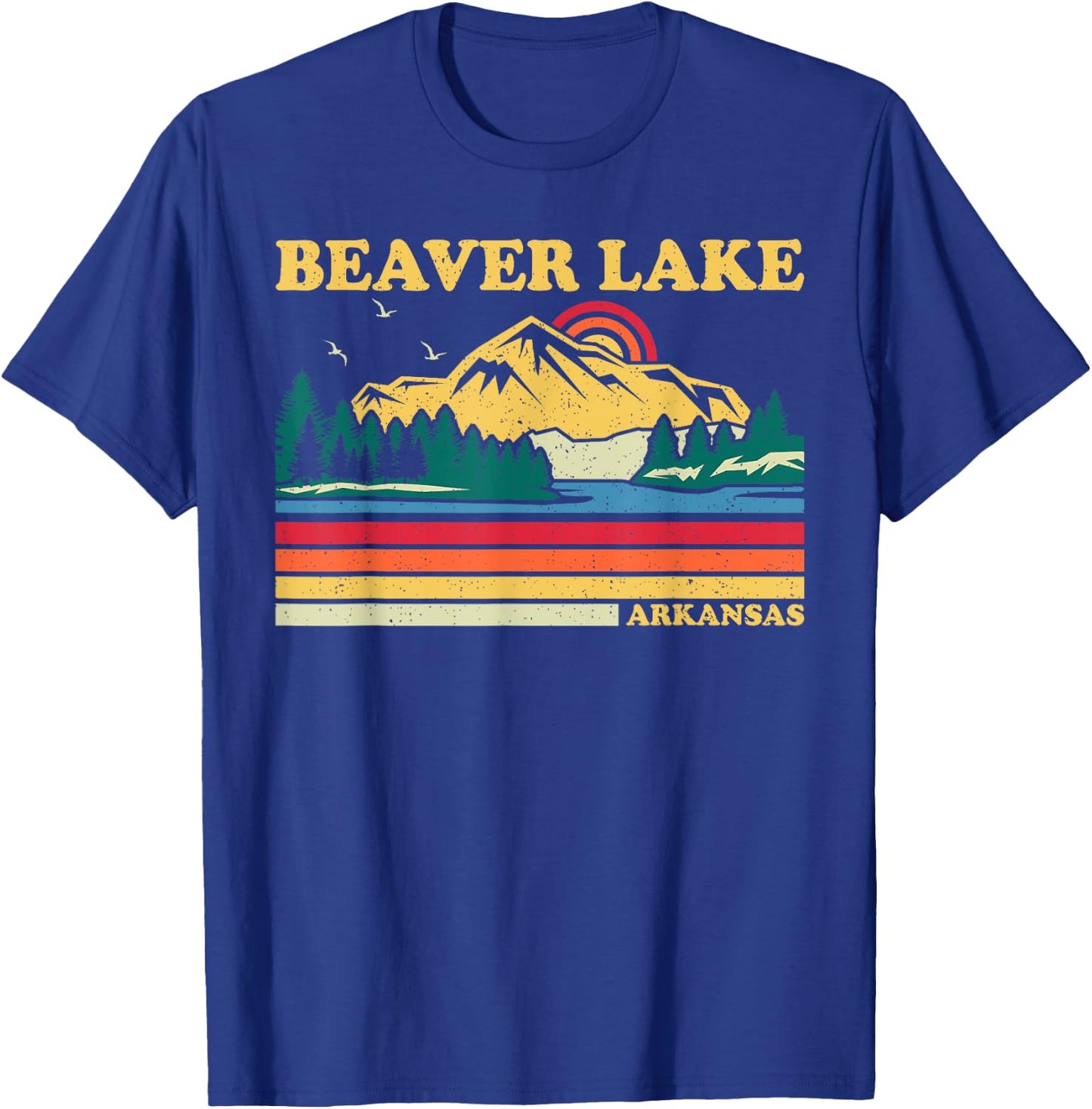 Retro Summer Vacation Vintage Arkansas Beaver Lake Women Girls Kids T-Shirt - T-Shirt | Royal