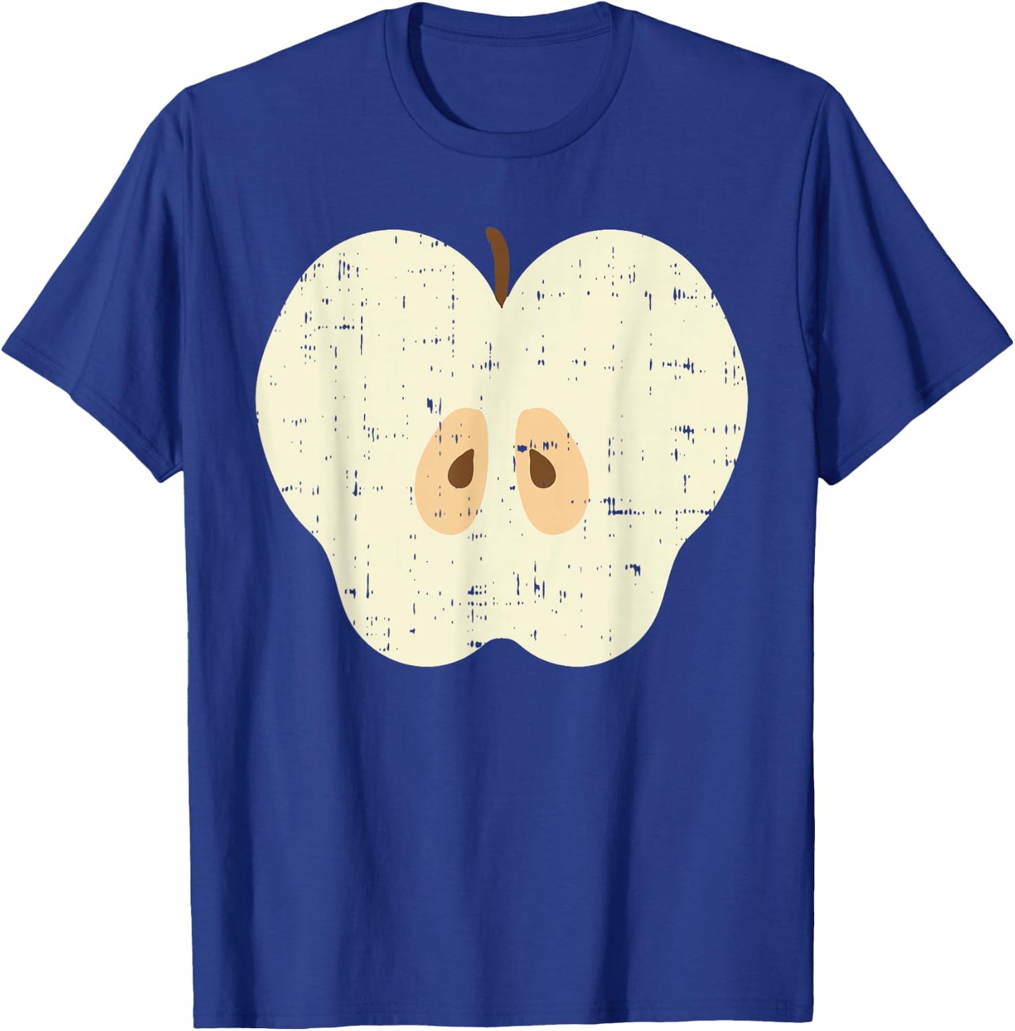 Apple Slice Funny Fruit Food Lazy DIY Easy Halloween Costume T-Shirt - T-Shirt | Royal
