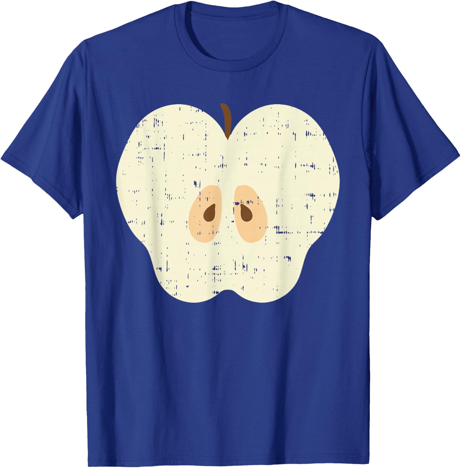 Apple Slice Funny Fruit Food Lazy DIY Easy Halloween Costume T-Shirt - T-Shirt | Royal