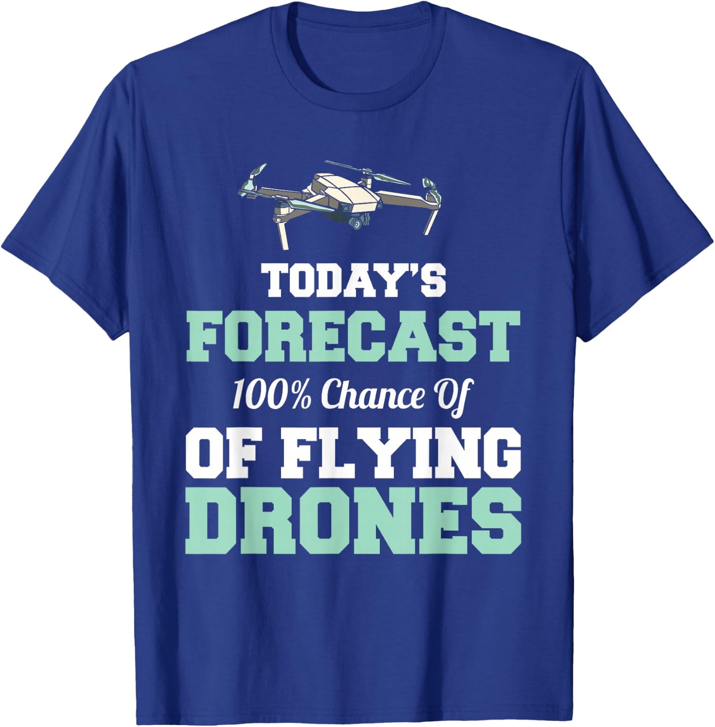 Retro Vintage Funny Drone Pilot T-Shirt - T-Shirt | Royal
