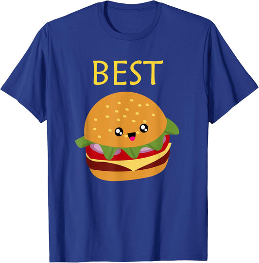 Matching Set - Burger and Fries T-Shirt - T-Shirt | Royal