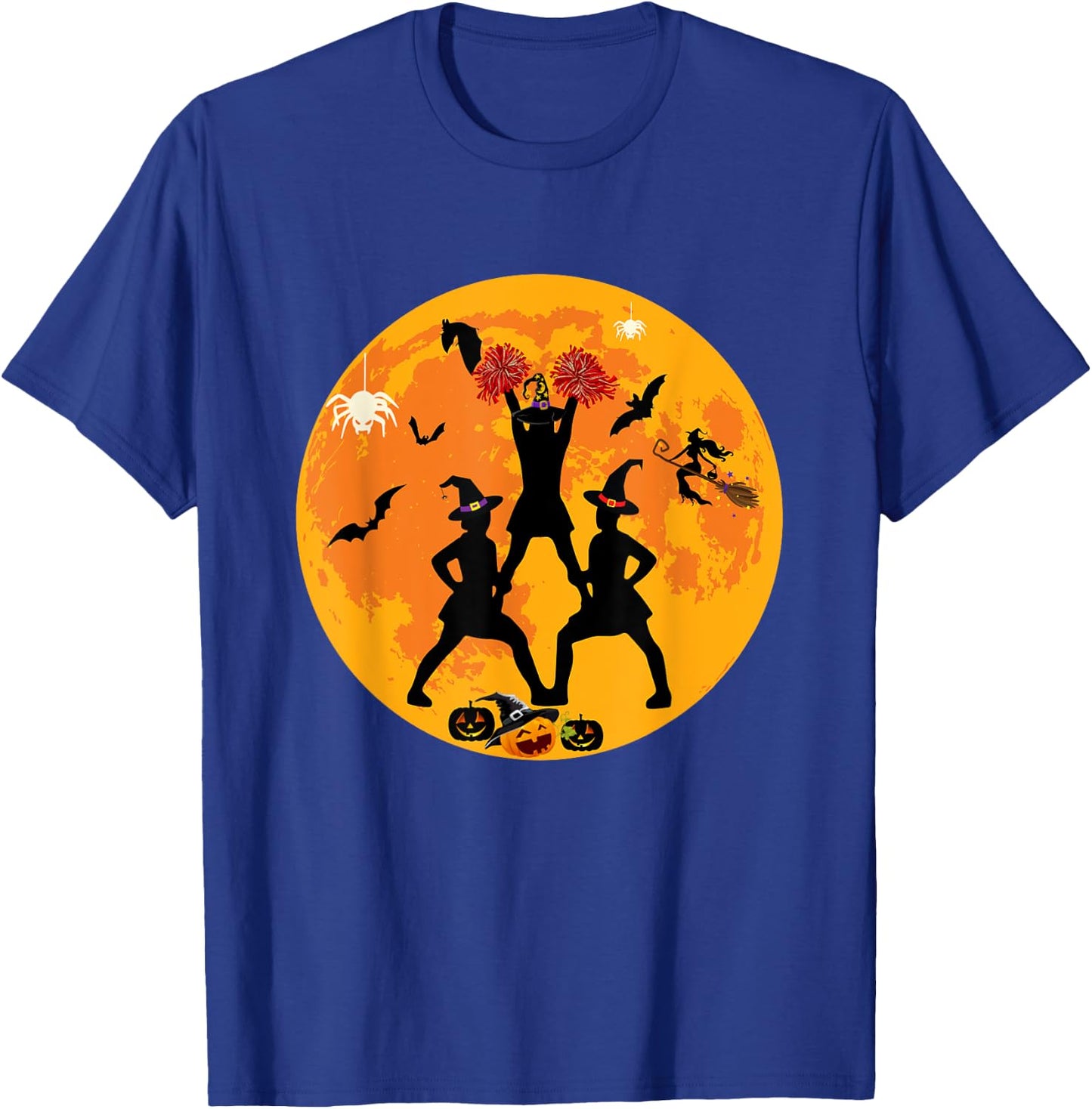 Halloween Cheerleading Funny Costume Cheerleader Cheer T-Shirt - T-Shirt | Royal
