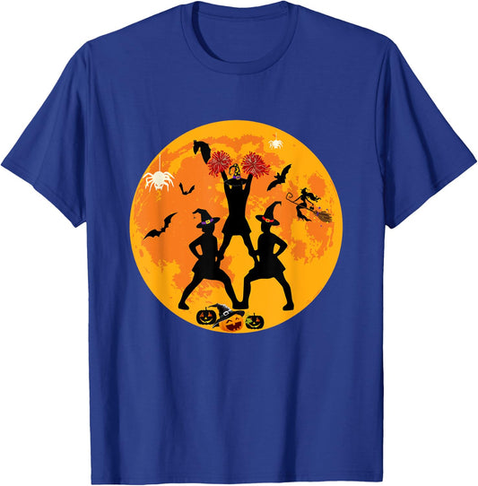 Halloween Cheerleading Funny Costume Cheerleader Cheer T-Shirt - T-Shirt | Royal