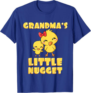 Grandma's Little Nugget Chicken Lover Grandma Mother's Day T-Shirt - T-Shirt | Royal