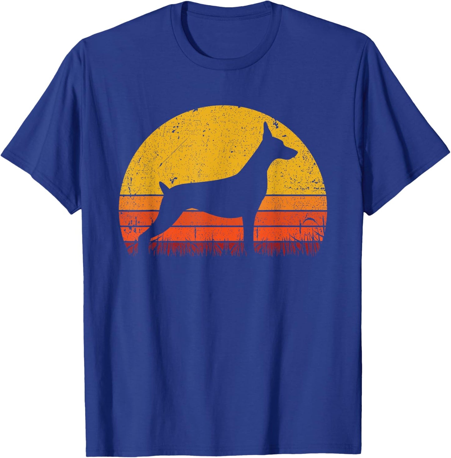 Retro Dobermann Shirt Dog Mom Dog Dad Vintage Doberman T-Shirt - T-Shirt | Royal