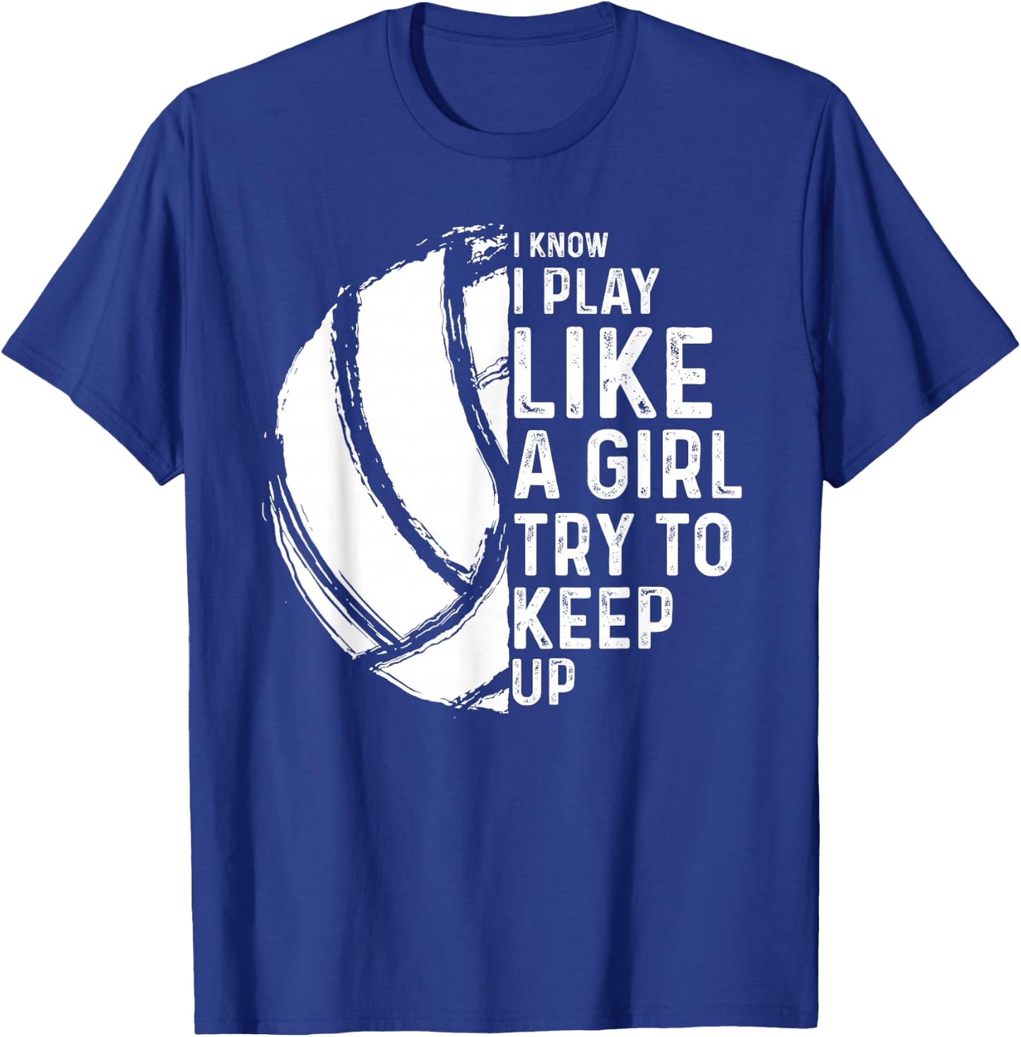 Funny Volleyball Design Girls Women Youth Teen Sports Lovers T-Shirt - T-Shirt | Royal