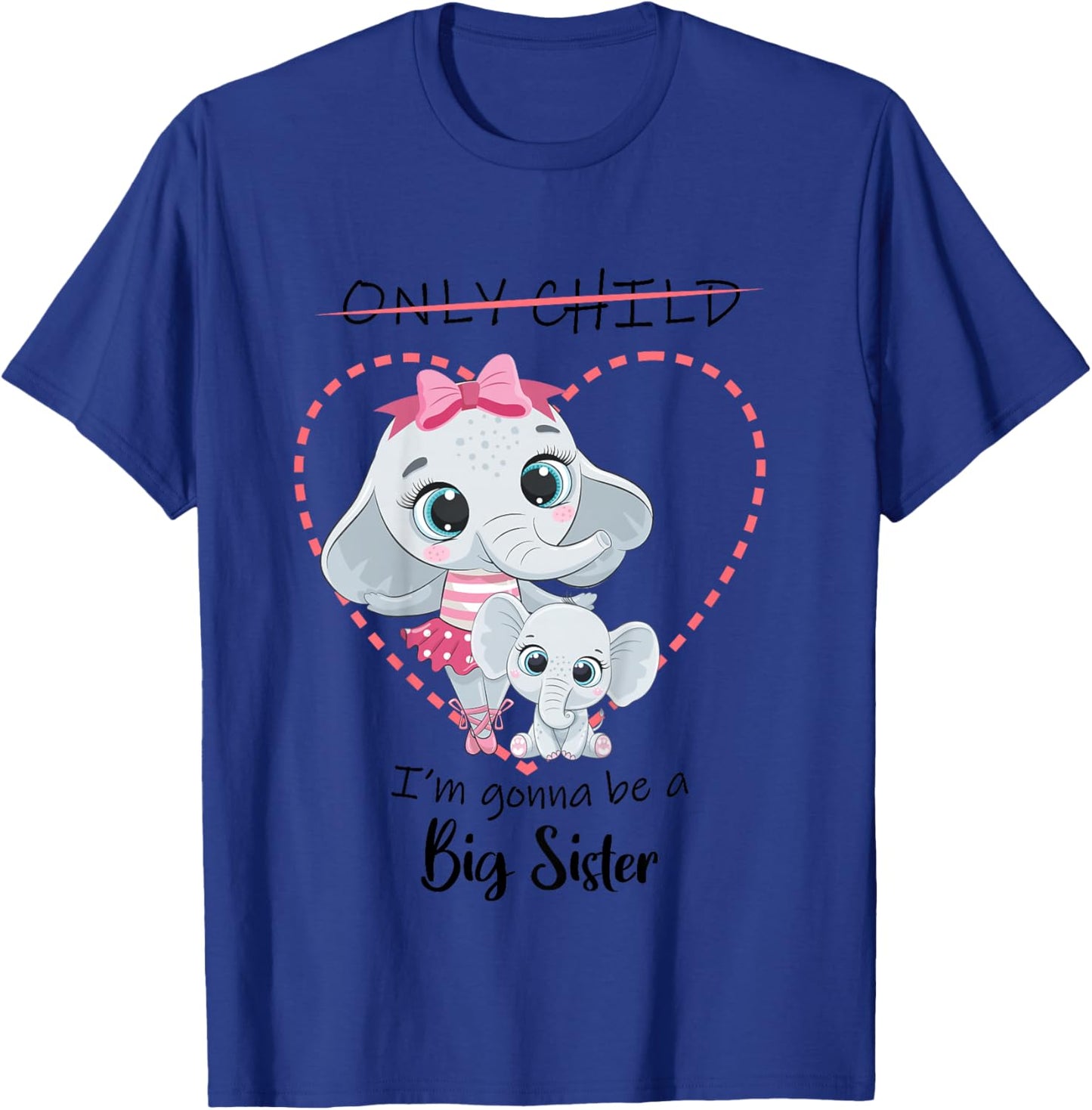 I'm gonna be a Big Sister 2026 Pregnancy Announcement T-Shirt - T-Shirt | Royal