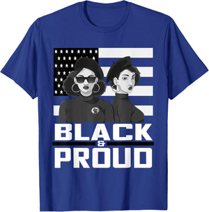 Black and Proud Panther Party 1966 Afro American T-Shirt - T-Shirt | Royal