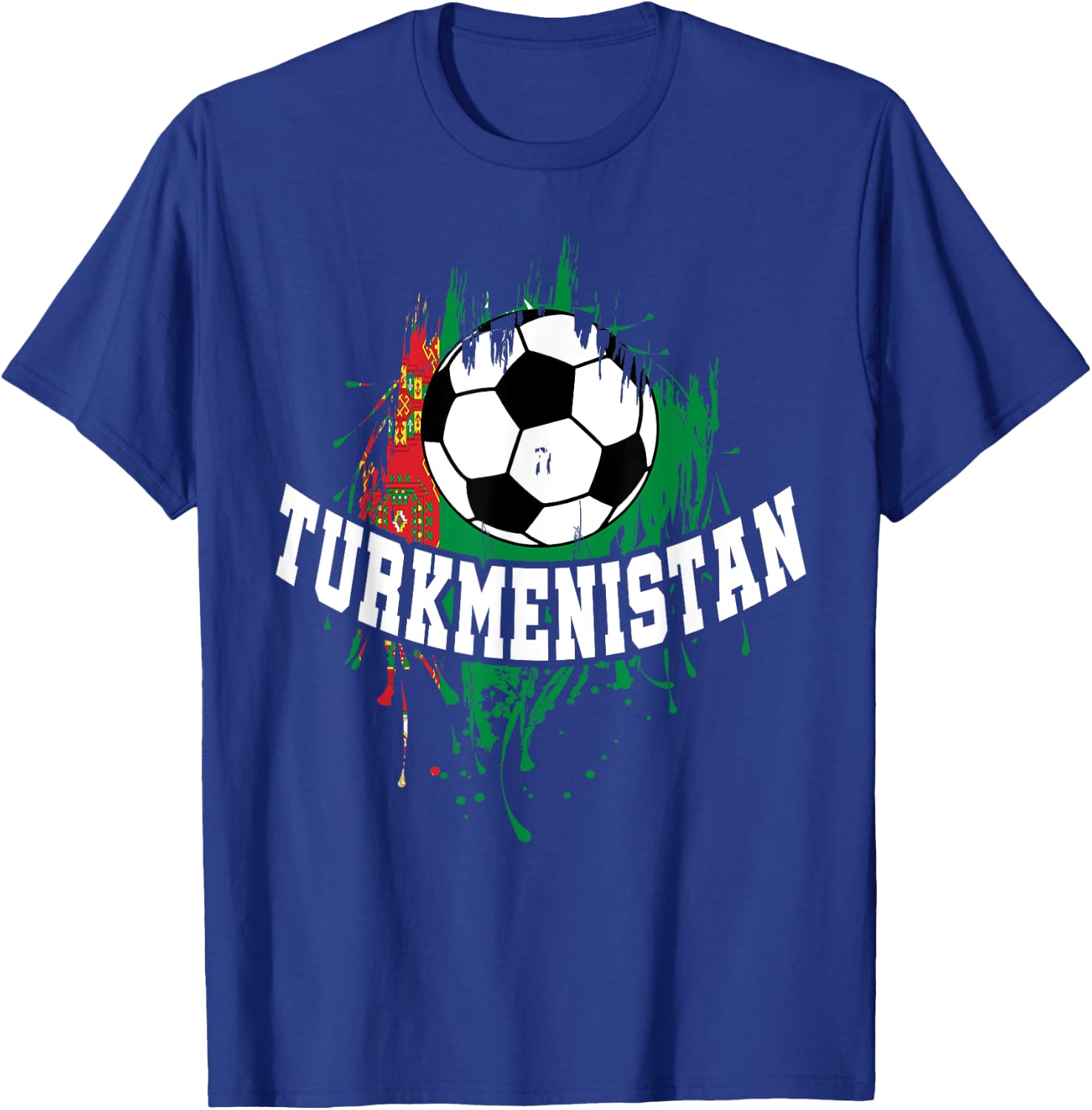 Turkmenistan Soccer Turkmenistan Football Turkmen Futbol T-Shirt - T-Shirt | Royal