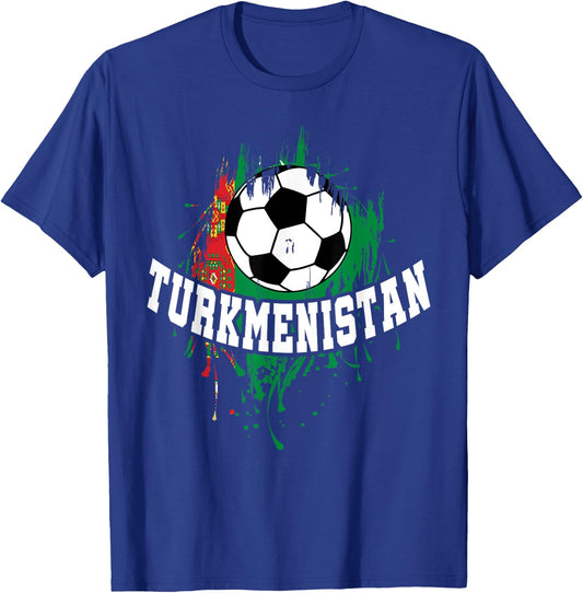 Turkmenistan Soccer Turkmenistan Football Turkmen Futbol T-Shirt - T-Shirt | Royal