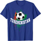 Turkmenistan Soccer Turkmenistan Football Turkmen Futbol T-Shirt - T-Shirt | Royal