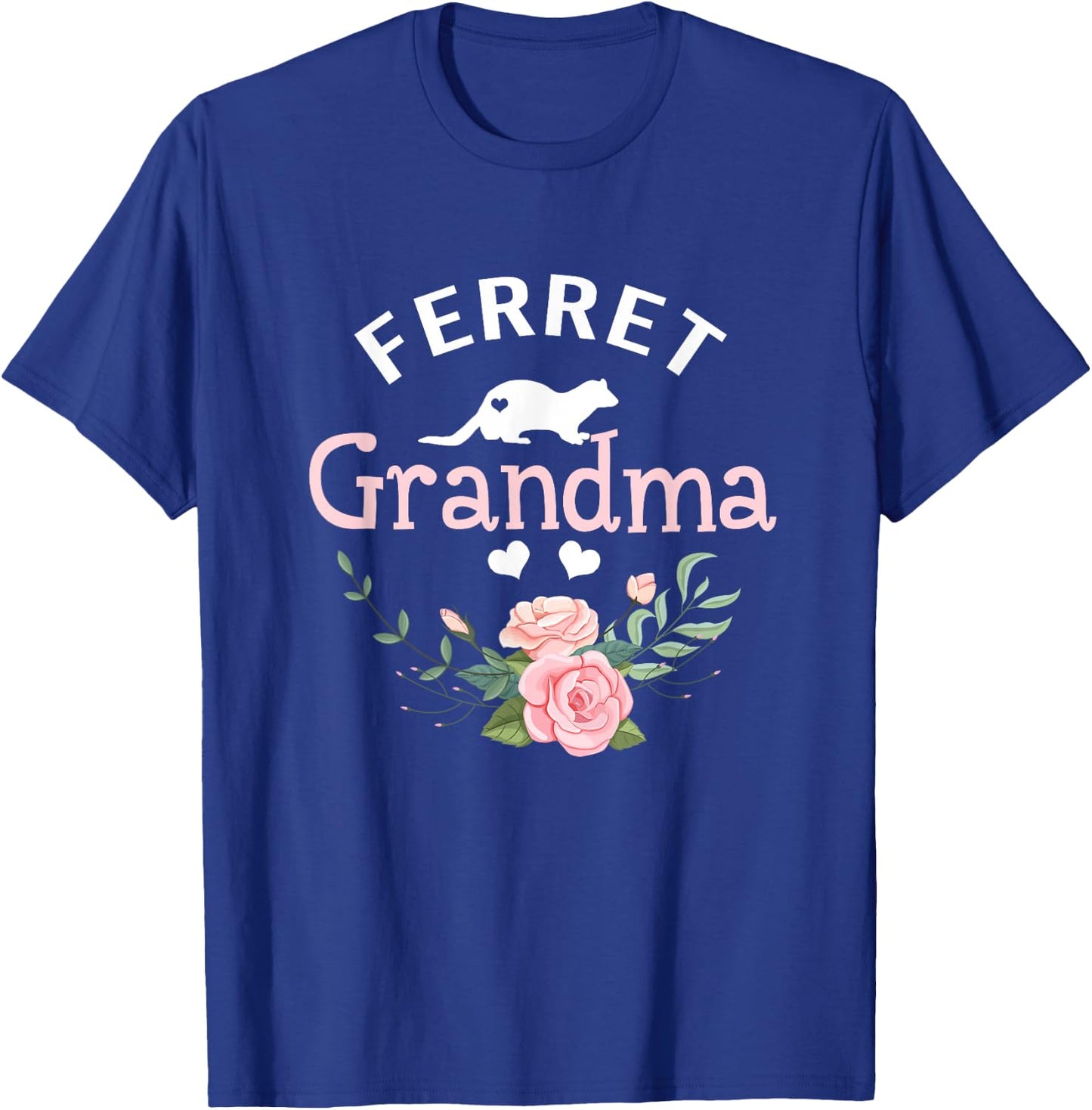 Ferret Grandma Gifts Mom Ferret Pet Lover Christmas T-Shirt - T-Shirt | Royal