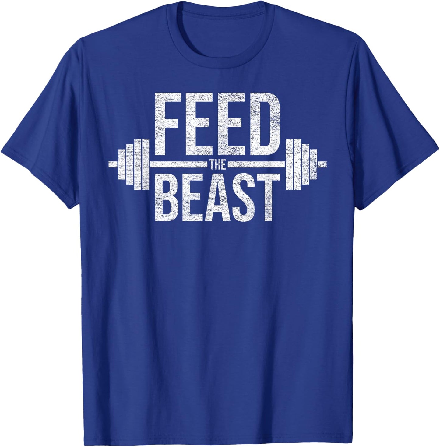 Feed the Beast Mass Gain Muscle Building Gym Workout T-Shirt - T-Shirt | Royal