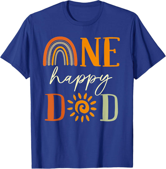 One Happy Dad of The Birthday First Trip Around the Sun T-Shirt - T-Shirt | Royal