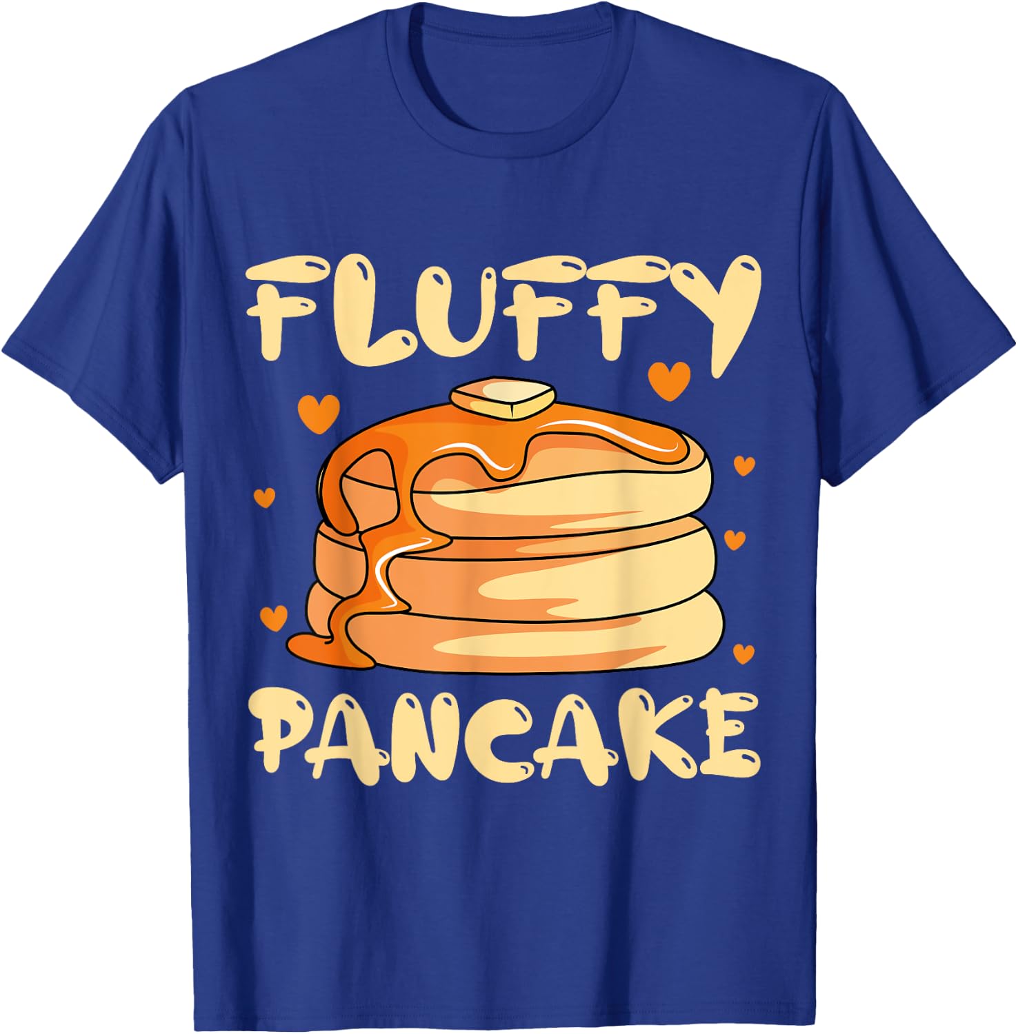 Pancakes Syrup Waffle Breakfast Hotcake Flapjack Food T-Shirt - T-Shirt | Royal