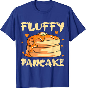 Pancakes Syrup Waffle Breakfast Hotcake Flapjack Food T-Shirt - T-Shirt | Royal