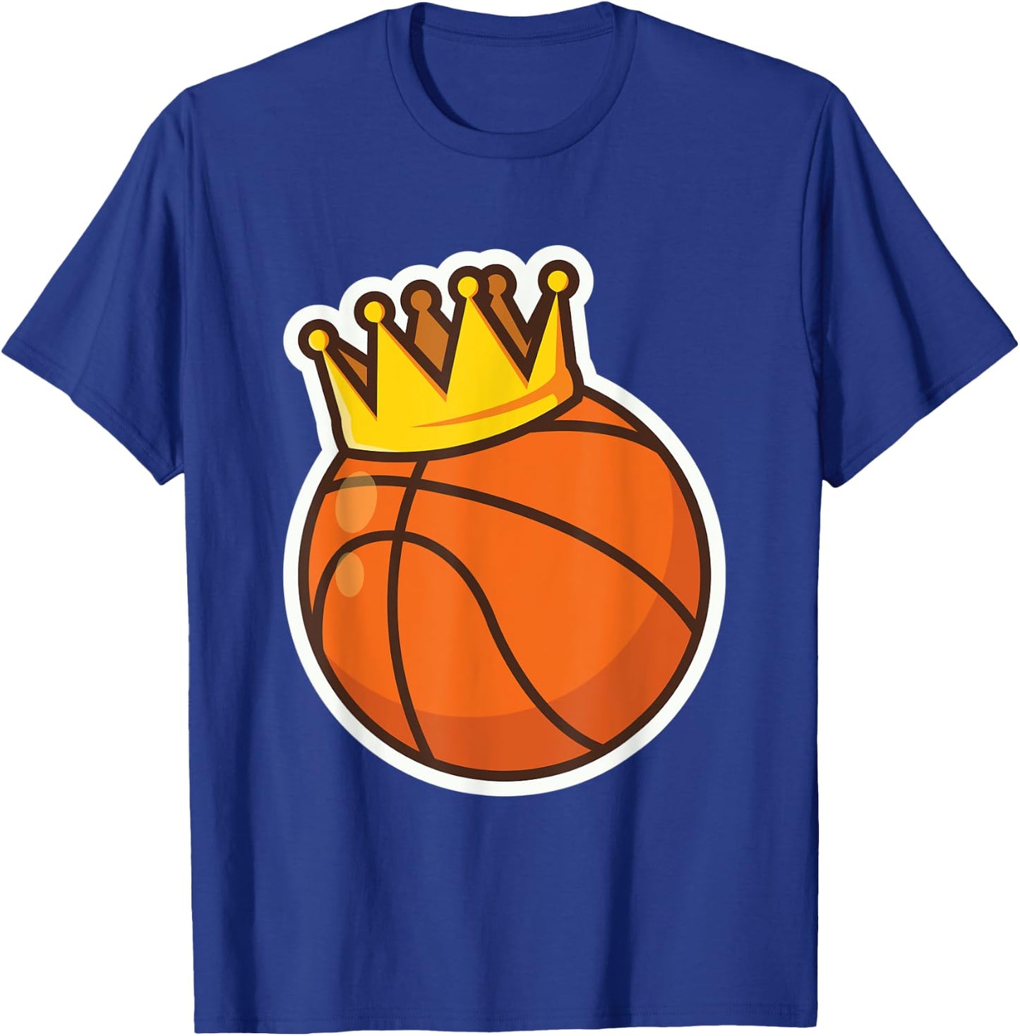 Basketball King Crown for Basketball Player T-Shirt - T-Shirt | Royal